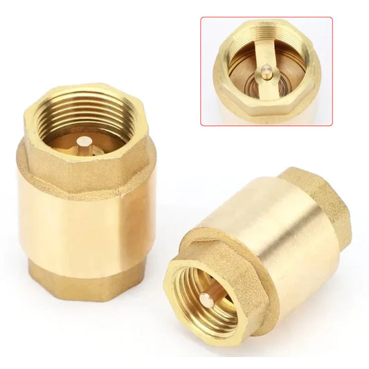 1/2" 3/4" 1-1/2" NPT Brass In-Line Spring Check Valve Anti Backflow