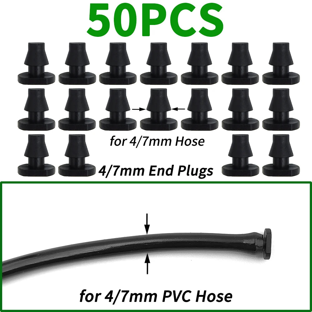 20PCS Barbed 3/5mm Hose Quick Connector with 2-Way 4-Way Splitter