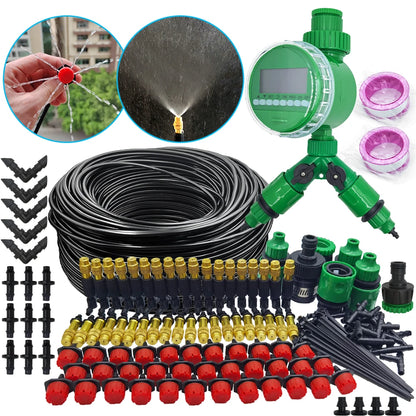 5-50M Garden Micro Drip Irrigation System DIY Mist Spray Cooling