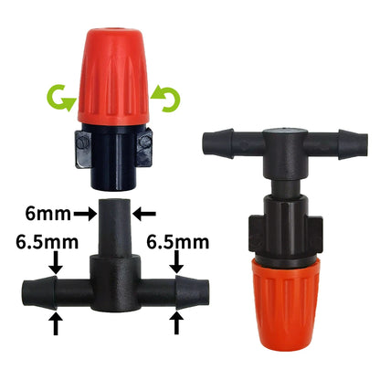 20PCS 1/4 Inch Nozzle Dripper Misting Sprayer for Garden Irrigation