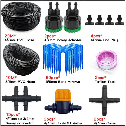 4/7mm to 3/5mm Hose Automatic Drip Irrigation System Kit