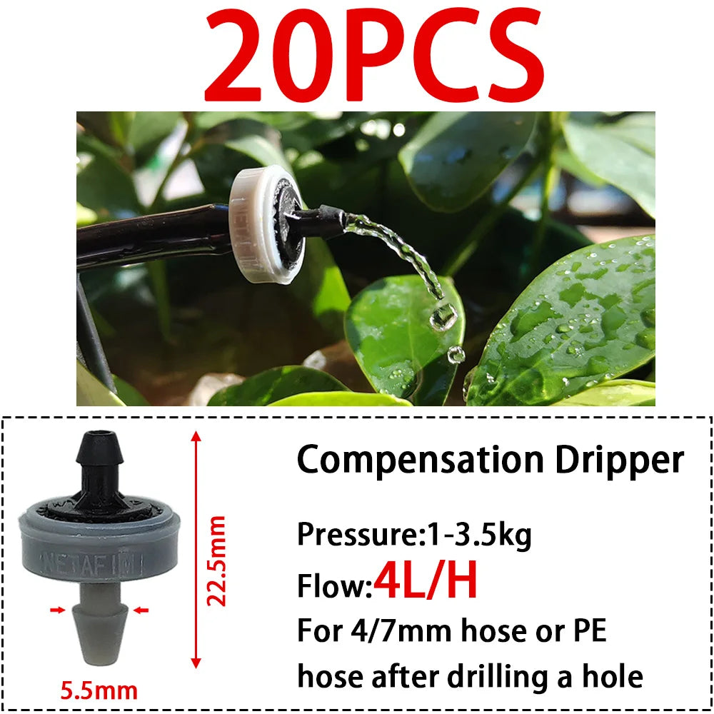 Greenhouse Watering Dripper Adjustable Mist Emitters Nozzle