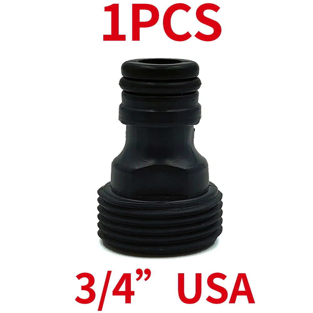 Quick Connector Nipple 3/4" Male Threaded Hose Adapter Drip Irrigation