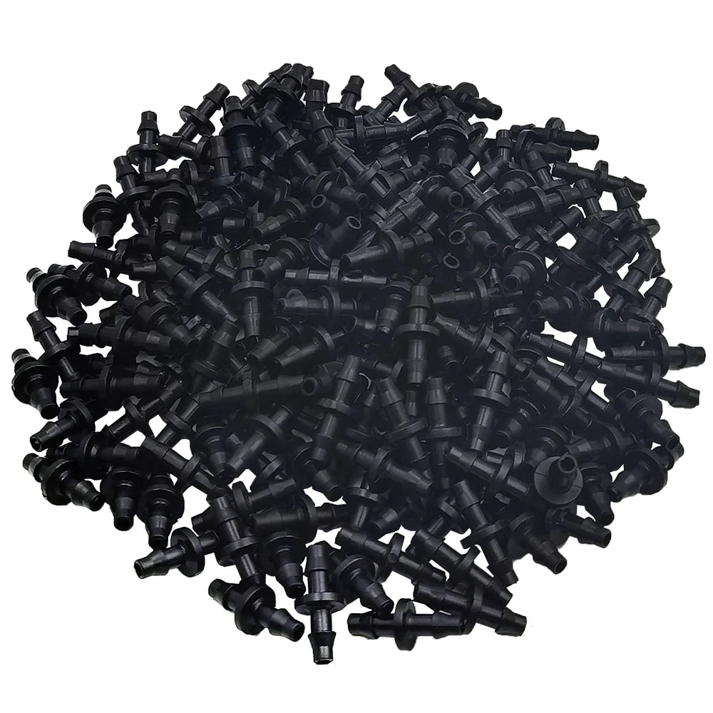 20/50/100PCS 1/4'' Barbed Couplings for 4/7mm Hose Drip Irrigation