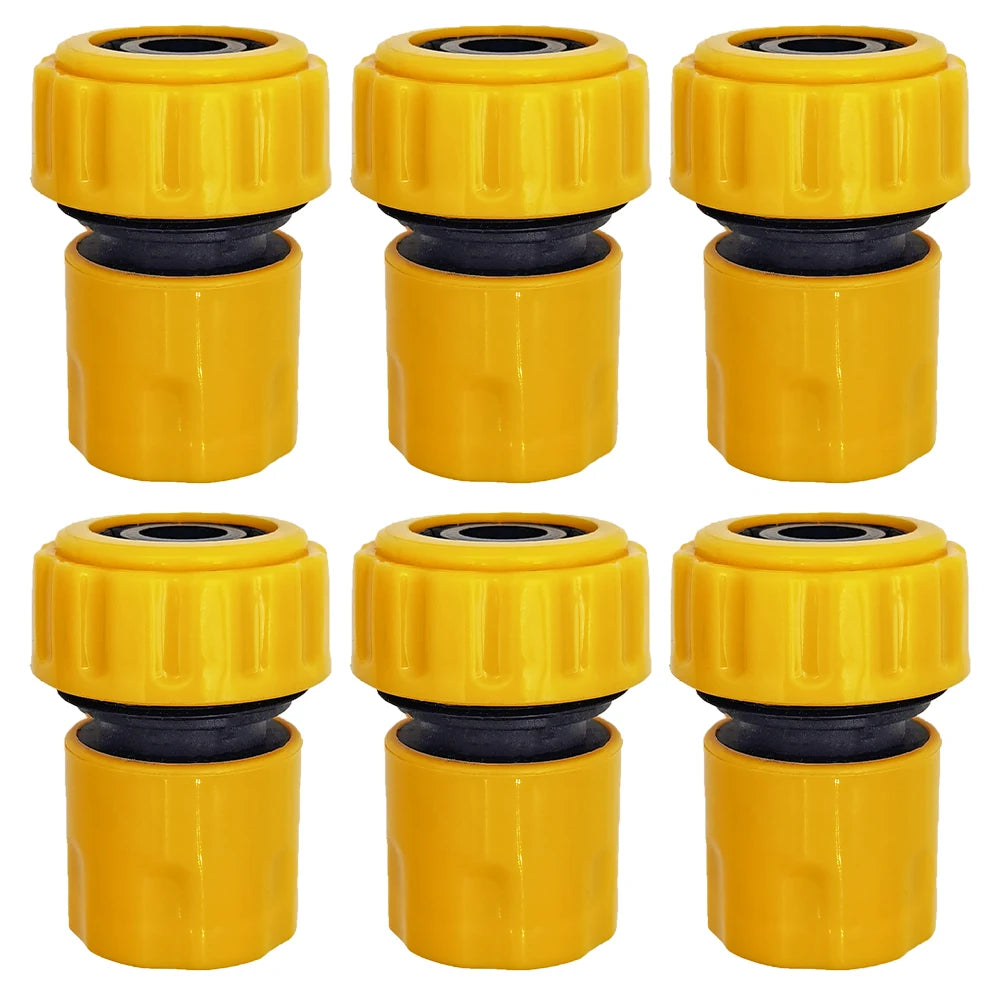 6PCS 3/4 1/2 Inch Garden Hose Repair Connector for Drip Irrigation