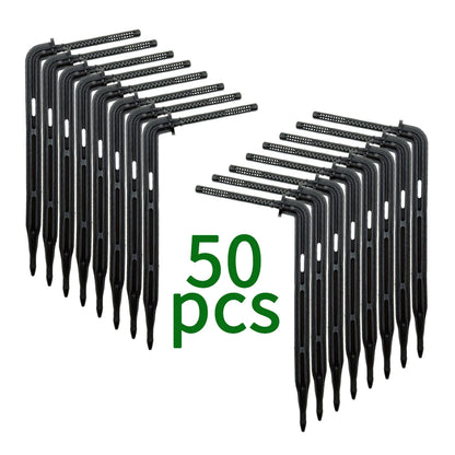 50PCS Bend Arrow Dripper Micro Irrigation Kit for 3/5mm Hose