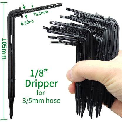 50-1000pcs 3/5mm Hose Drip Irrigation Drippers 1/8'' Arrow Emitters