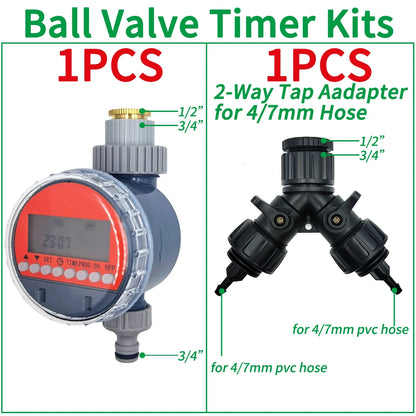 Automatic LCD Irrigation Timer Ball Valve for Garden Use