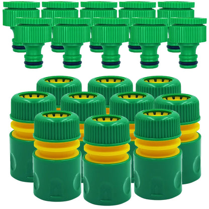 1/2" Hose Garden Tap Quick Connector 16mm Fitting w/ Adapters