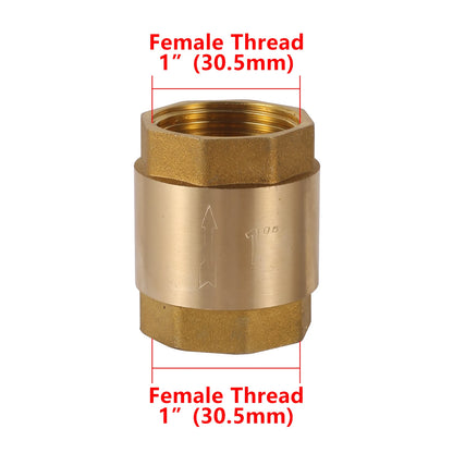 Brass Spring Check Valve 1/2” 3/4” 1” Female Thread Non-Return