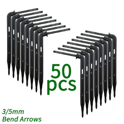 20PCS Barbed 3/5mm Hose Quick Connector with 2-Way 4-Way Splitter