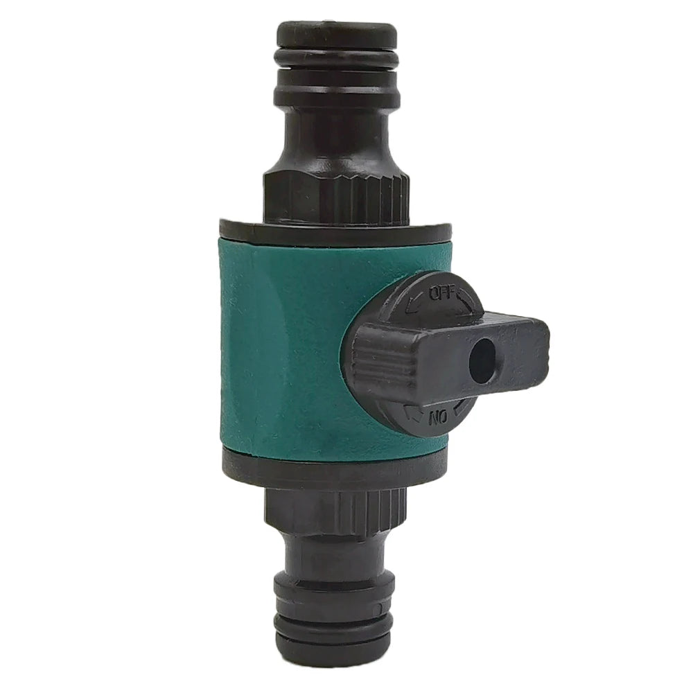 2PCS 16MM Garden Hose Connector with Shut Off Valve for Irrigation