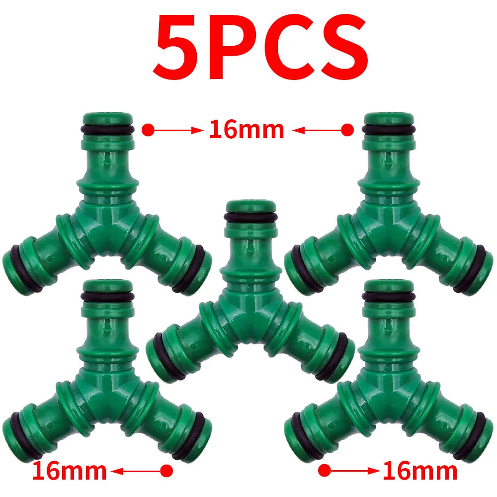 5PCS Joiner Repair Connector 1/2'' Garden Hose Tubing Drip Irrigation