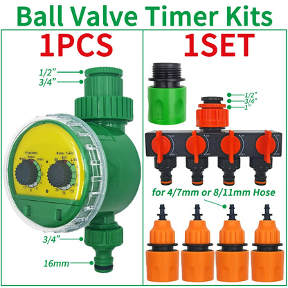 Automatic LCD Irrigation Timer Ball Valve for Garden Use