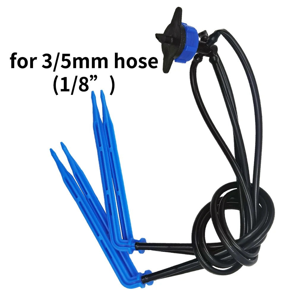 50PCS Bend Arrow Dripper Micro Irrigation Kit for 3/5mm Hose