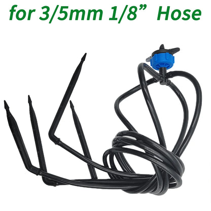 25PCS Bend Arrow Drippers for 3/5mm Hose Micro Drip Irrigation