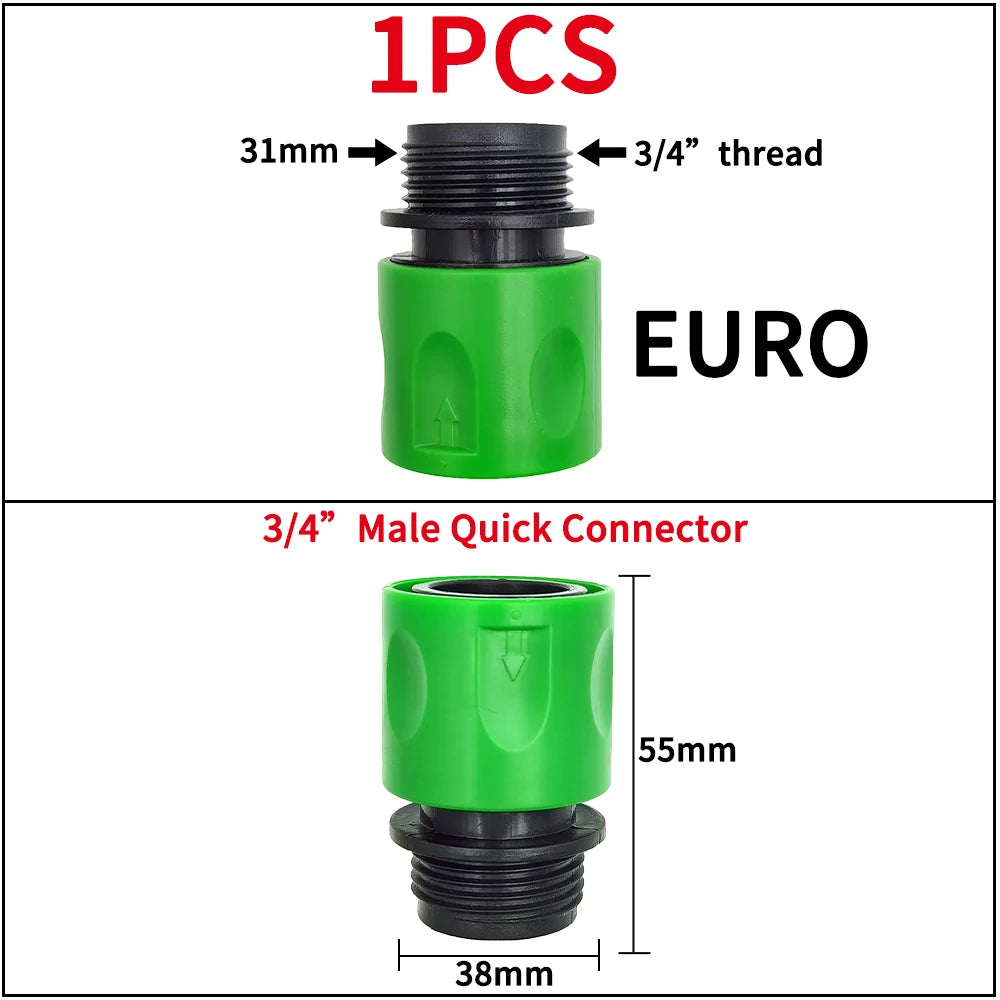 Garden Tap Adapters 1/2" 3/4" Drip Irrigation Splitters Joint