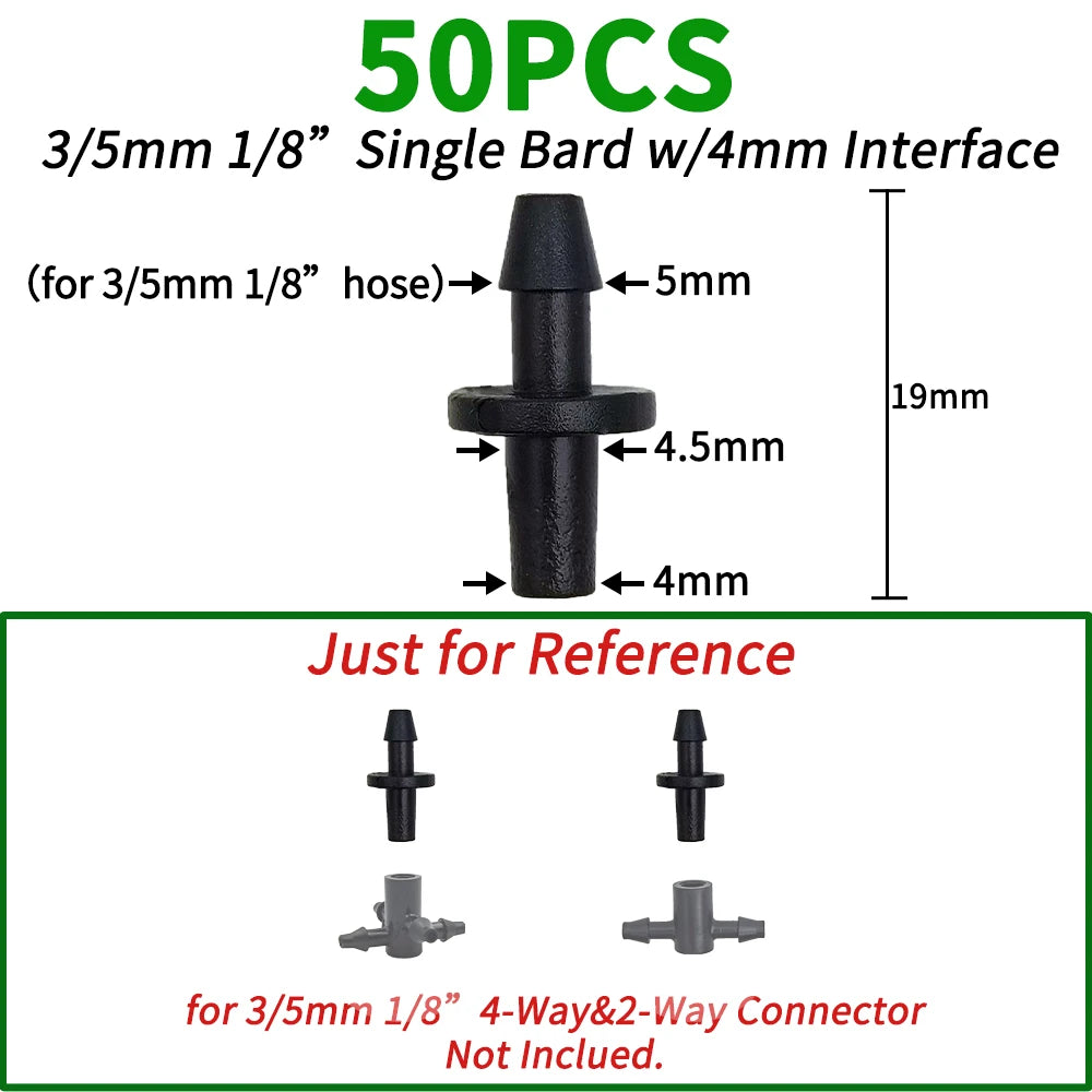 Irrigation 2L/4L/8L Steady Flow Dripper with 4-Way Connector 20Sets