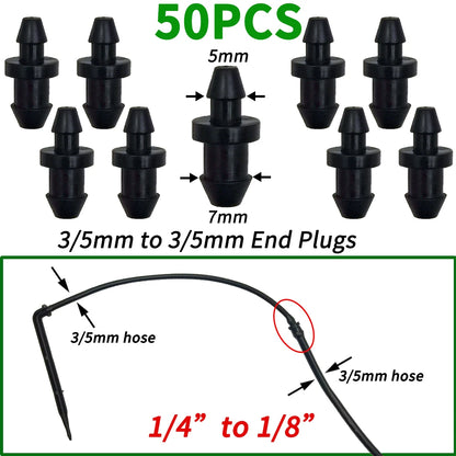 25PCS Bend Arrow Drippers for 3/5mm Hose Micro Drip Irrigation