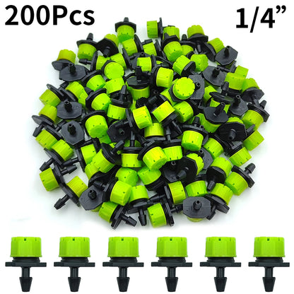 30-100PCS 4/7mm Garden Irrigation Nozzle Adjustable Dripper Sprinkler