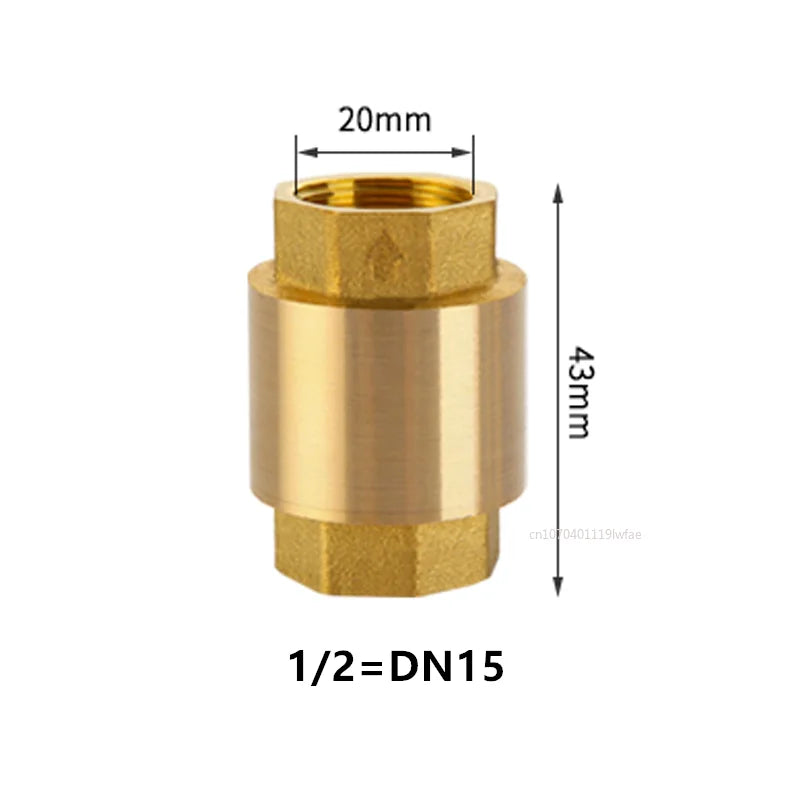 NPT Brass Check Valve Female Thread for Water Control 1/2"-2"