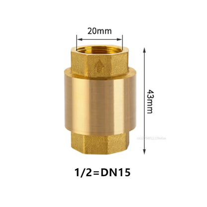 NPT Brass Check Valve Female Thread for Water Control 1/2"-2"