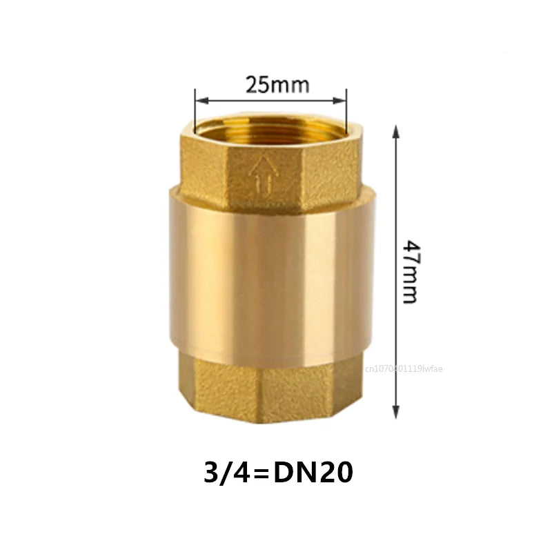 NPT Brass Check Valve Female Thread for Water Control 1/2"-2"