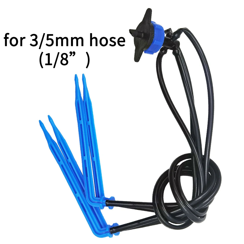 Greenhouse Garden 50PCS Bend Drip Arrow Emitter for 3/5mm Hose