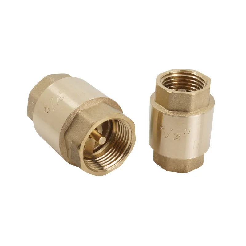 1/2" 3/4" 1-1/2" NPT Brass In-Line Spring Check Valve Anti Backflow