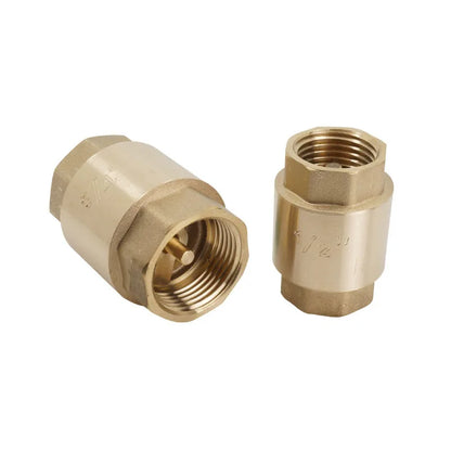 1/2" 3/4" 1-1/2" NPT Brass In-Line Spring Check Valve Anti Backflow