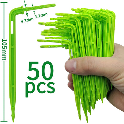 Greenhouse Garden 50PCS Bend Drip Arrow Emitter for 3/5mm Hose