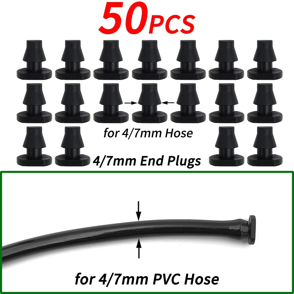 Garden Water Connector Drip Irrigation for 1/4'' & 1/8'' Tubing