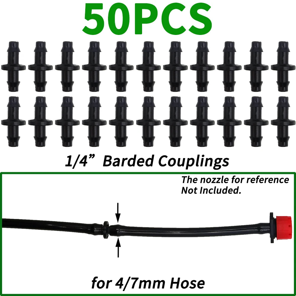 20PCS Barbed 3/5mm Hose Quick Connector with 2-Way 4-Way Splitter