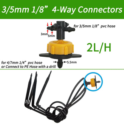 10-100M 2L/H Compensation Emitter Arrow for Drip Irrigation