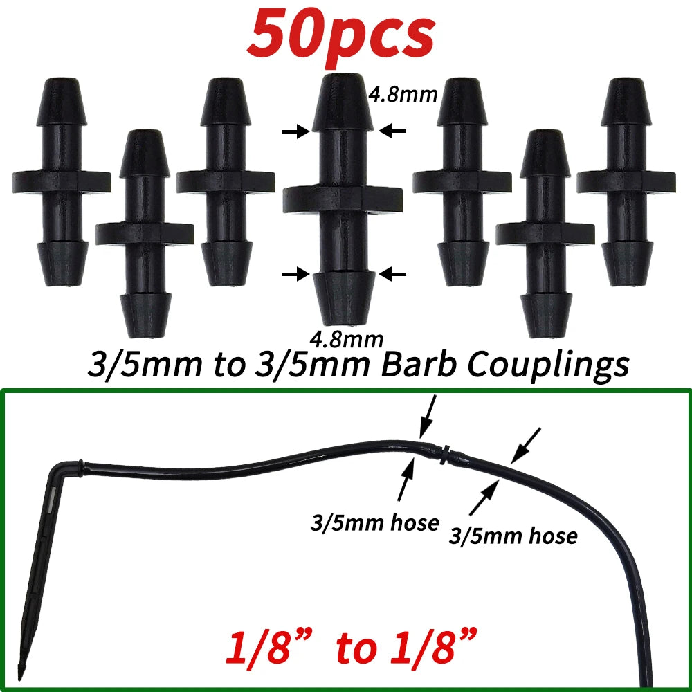 Greenhouse Garden 50PCS Bend Drip Arrow Emitter for 3/5mm Hose