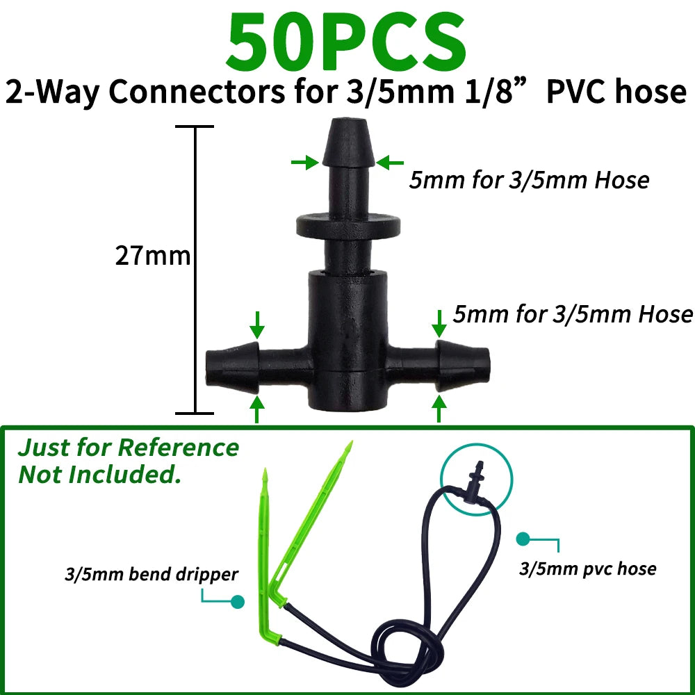 Irrigation 2L/4L/8L Steady Flow Dripper with 4-Way Connector 20Sets